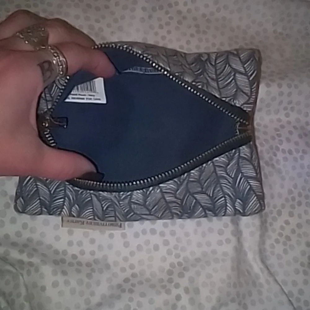 Blue And White Patterned Pencil Case/Pouch... Primitives By Kathy NWOT